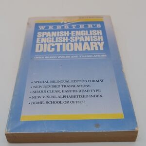 Webster's Spanish-English / English-Spanish Dictionary - Blue Cover 1991